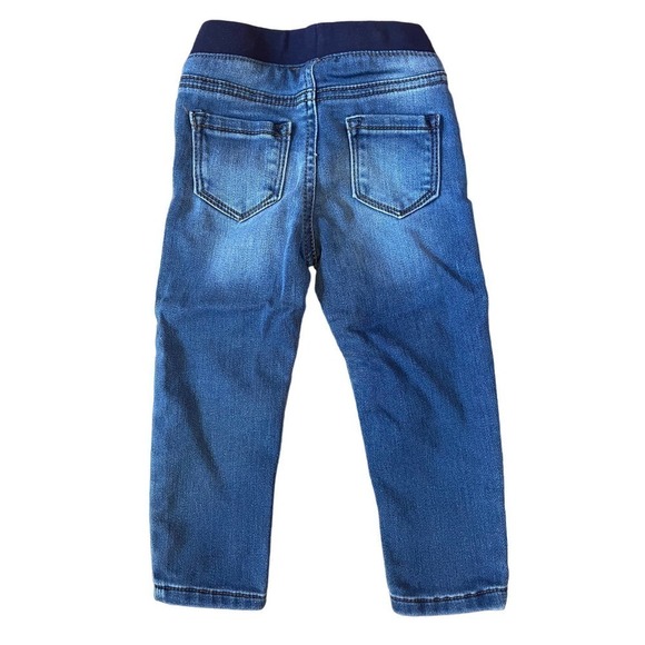 Toddler Girl Cat & Jack Pull on denim Jeggings. Size 2T - Picture 3 of 3